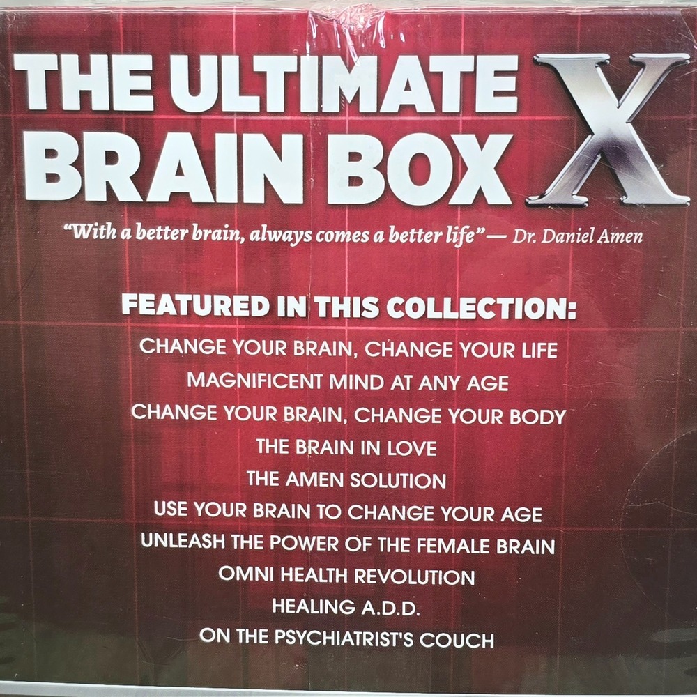 Dr Daniel‎ Amen Brain Box X + Change Your Brain Coaching Program DVD Sets - NEW - Picture 4 of 9